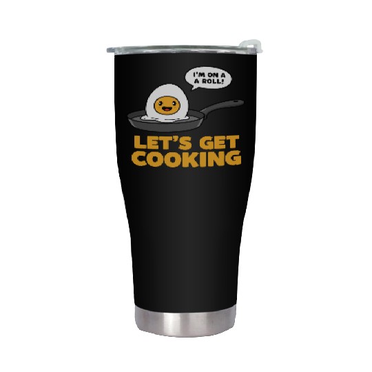 Lets Get Cooking Stainless Steel Tumblers