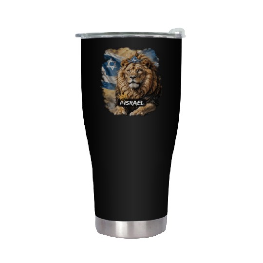 lion of judah - israel Stainless Steel Tumblers