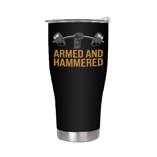 Hammer Curls Bodybuilding Fitness Workout Gym Stainless Steel Tumblers