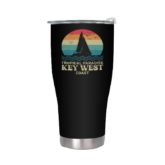Florida TROPICAL PARADISE KEY-WEST COAST Stainless Steel Tumblers