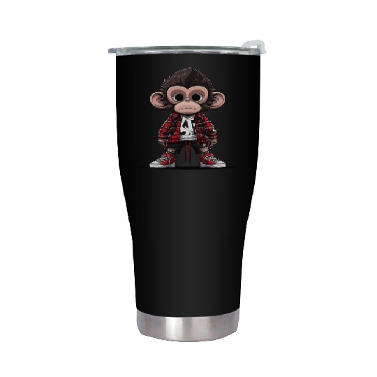 Bored Monkey Stainless Steel Tumblers