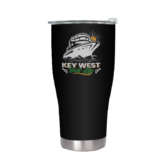 KEY-WEST BOAT LIFE Sailing Florida Keys West Keys Stainless Steel Tumblers