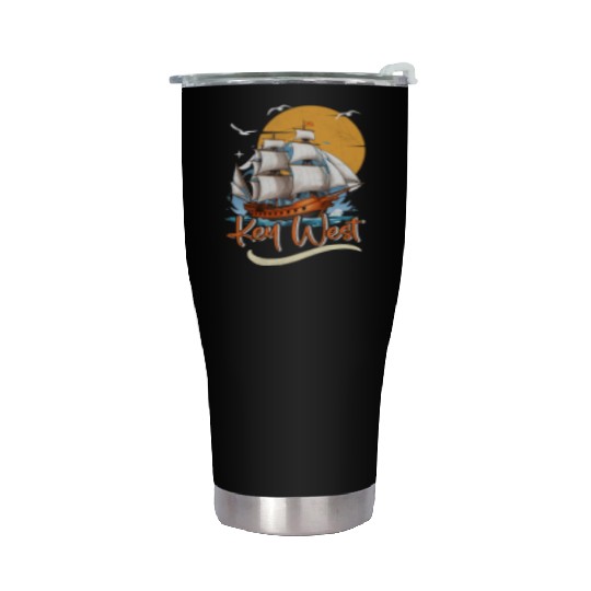 KEY-WEST FLORIDA Sunshine-State Florida Keys Stainless Steel Tumblers