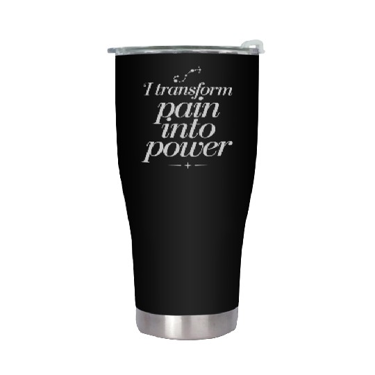 Scorpio Zodiac: I Transform Pain Into Power Stainless Steel Tumblers