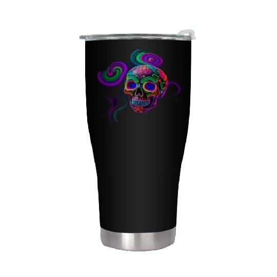 ELECTRIC SUGAR SKULL Stainless Steel Tumblers