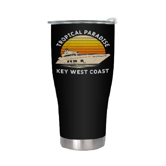 Florida TROPICAL PARADISE KEY-WEST COAST Stainless Steel Tumblers