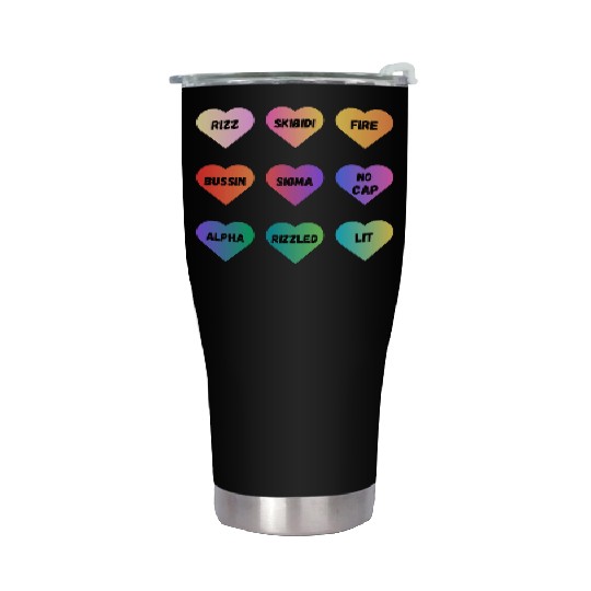 Skibidi Valentine's Day - Funny Valentine's Day Stainless Steel Tumblers