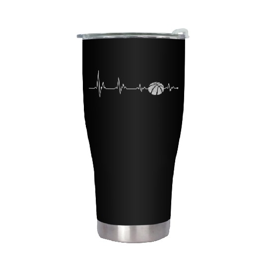 Heartbeat basketball Stainless Steel Tumblers
