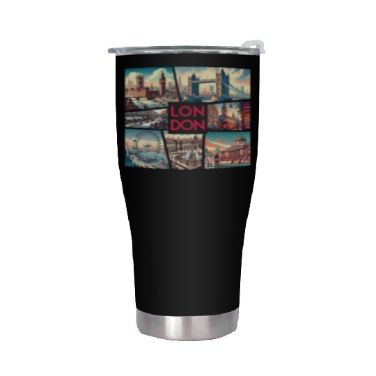 UK CITY - LONDON - TRAVEL - 1 Stainless Steel Tumblers