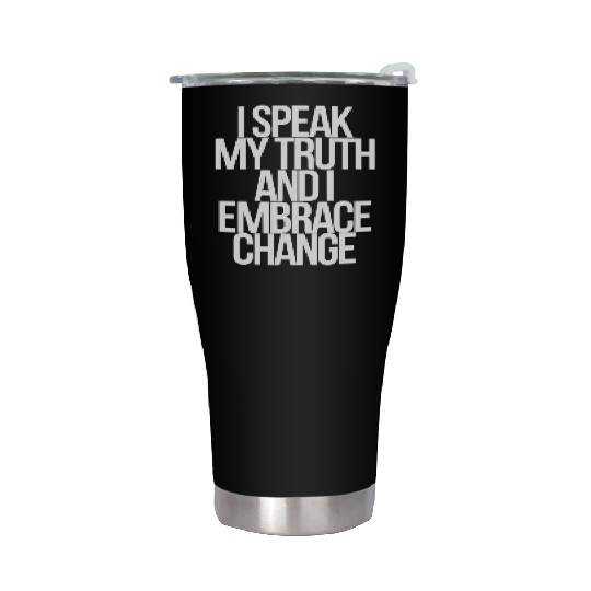 Gemini Zodiac Embrace Change Truth Speak Stainless Steel Tumblers