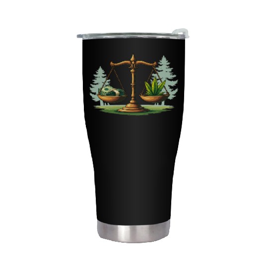 Eco Balance – Nature & Economy in Harmony Stainless Steel Tumblers