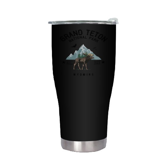 Grand Teton National Park Est. 1929 Wyoming Stainless Steel Tumblers
