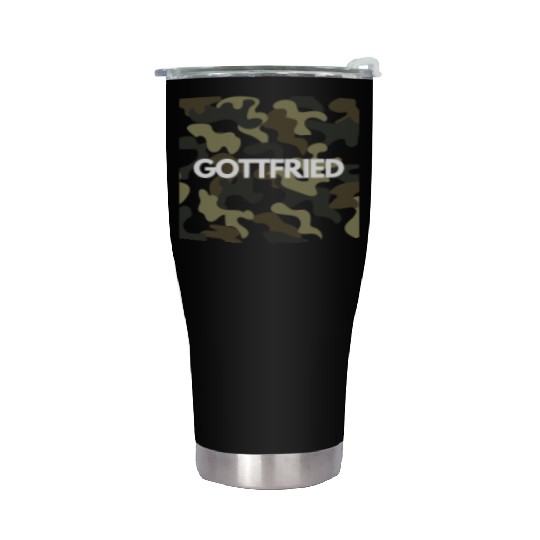 Gottfried Name Stainless Steel Tumblers Men Good Quality Camouflage