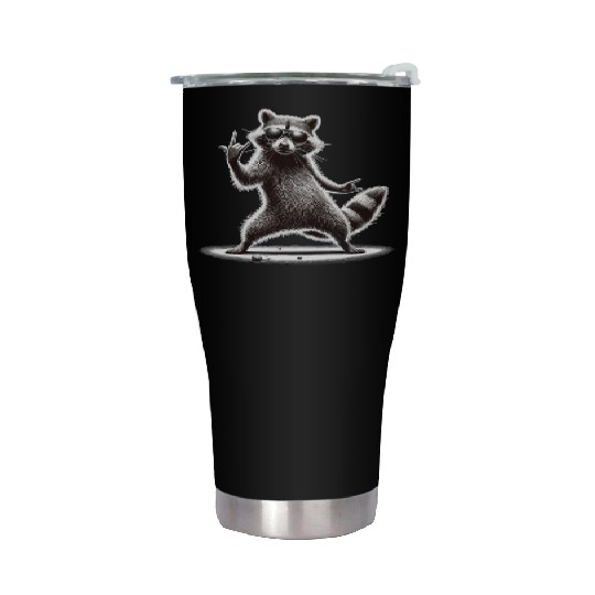 Rock Raccoon – Metal and Coolness Stainless Steel Tumblers