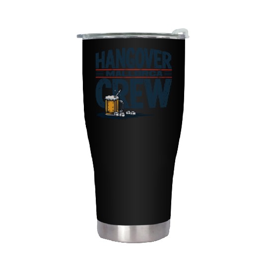Hangover Crew Mallorca Party Stainless Steel Tumblers party animal