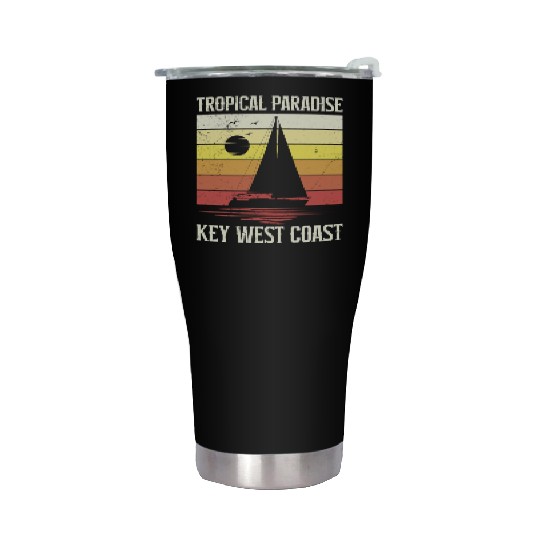 Florida TROPICAL PARADISE KEY-WEST COAST Stainless Steel Tumblers