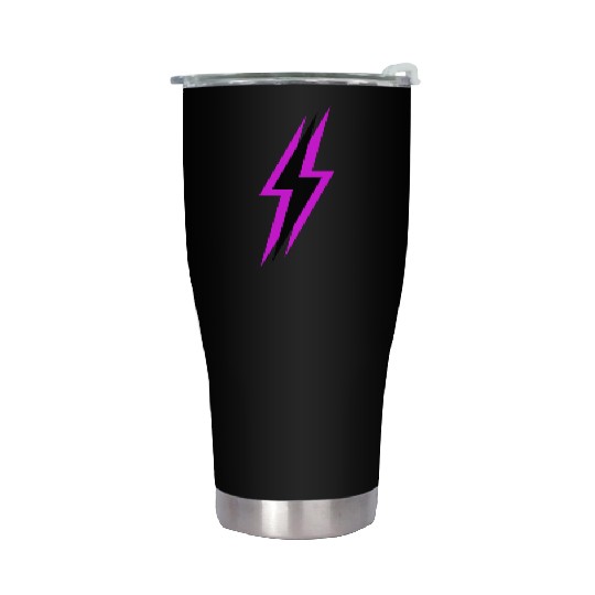 Lightning Bolt Neon Stainless Steel Tumblers