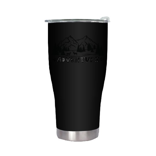 Mountain Adventure Forest | Outdoor Wanderlust Stainless Steel Tumblers