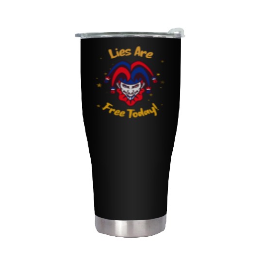April 1st Prank Stainless Steel Tumblers Unisex Stainless Steel Tumblers | Fun Gift