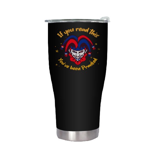 April 1st Prank Stainless Steel Tumblers Unisex Stainless Steel Tumblers | Fun Gift