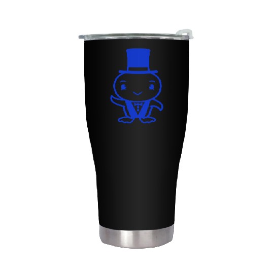 Bird Husband Top Hat Suit Wedding Rich Duck Groom Stainless Steel Tumblers