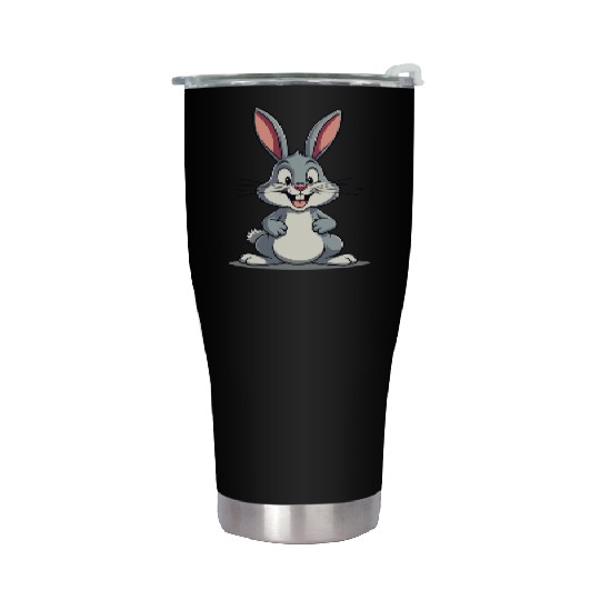 Funny Easter Bunny Cute Bunny Easter Stainless Steel Tumblers