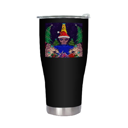 Alien Christmas Gifts Collection Time! Stainless Steel Tumblers