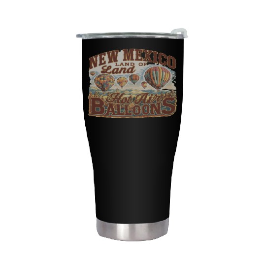New Mexico Land of Hot Air Balloons Adventure Stainless Steel Tumblers