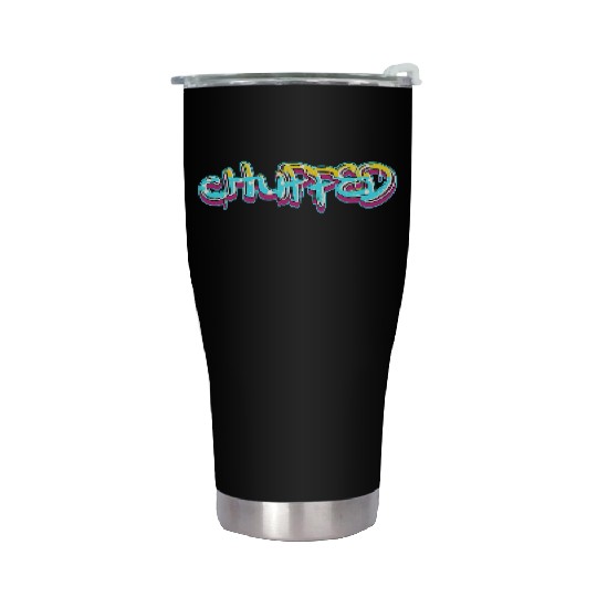 CHUPPED  finish in light blue Stainless Steel Tumblers