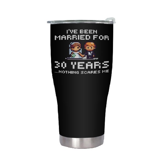 Couples Married 30 Years - Funny 30th Wedding Anni Stainless Steel Tumblers