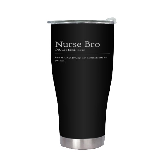Nurse Bro Definition Stainless Steel Tumblers