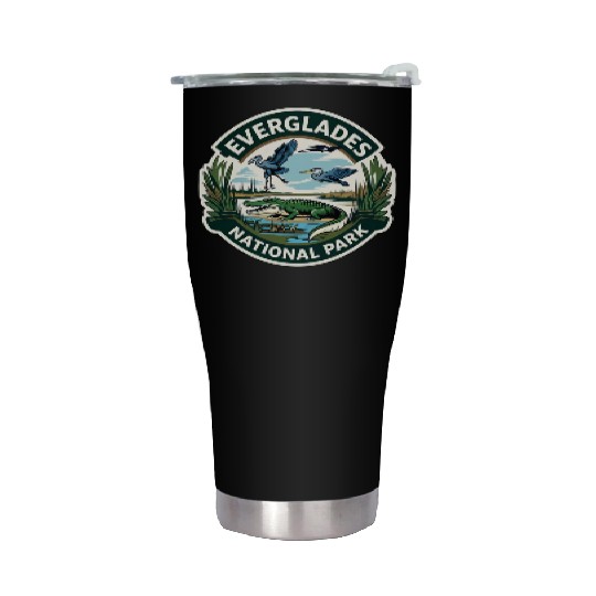 Everglades National Park Florida USA Logo Stainless Steel Tumblers