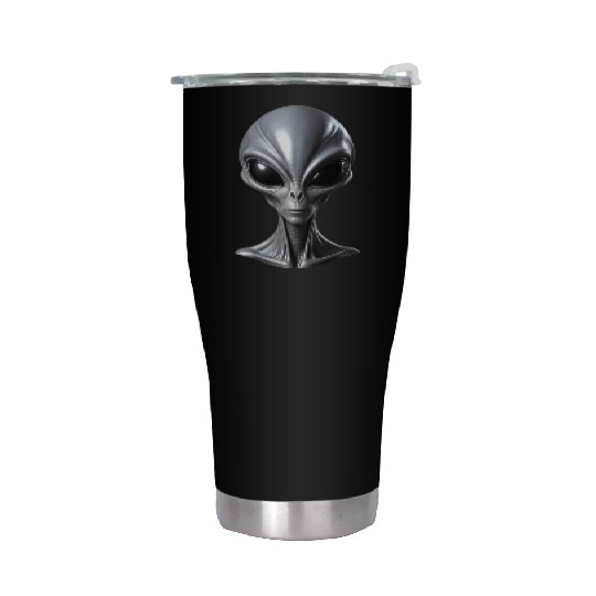 Real Alien Grey Extraterrestrial Stainless Steel Tumblers