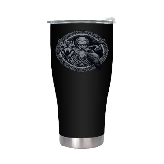 Viking Warrior Man Odin Thor Norman Walhalla Stainless Steel Tumblers
