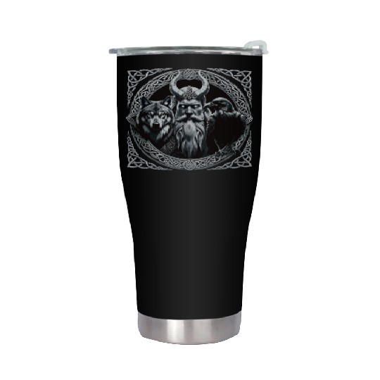 Viking Warrior Man Odin Thor Norman Walhalla Stainless Steel Tumblers