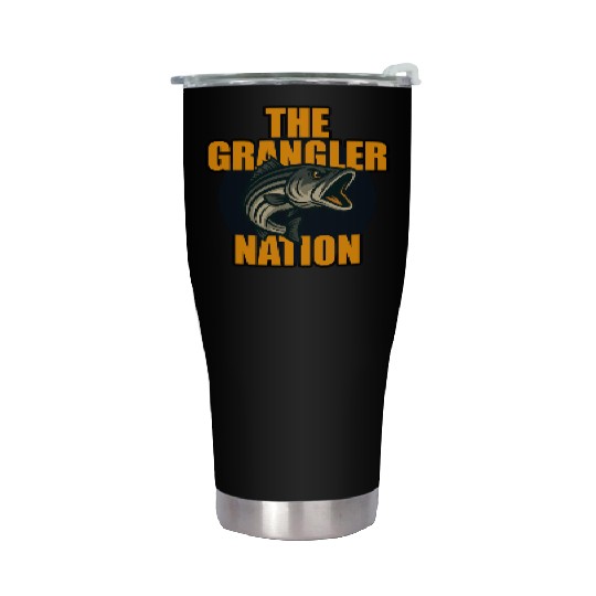 Grangler Nation (Striped Bass) Stainless Steel Tumblers