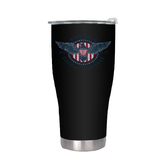 Patriotic American Independence Day – 4th of July Stainless Steel Tumblers