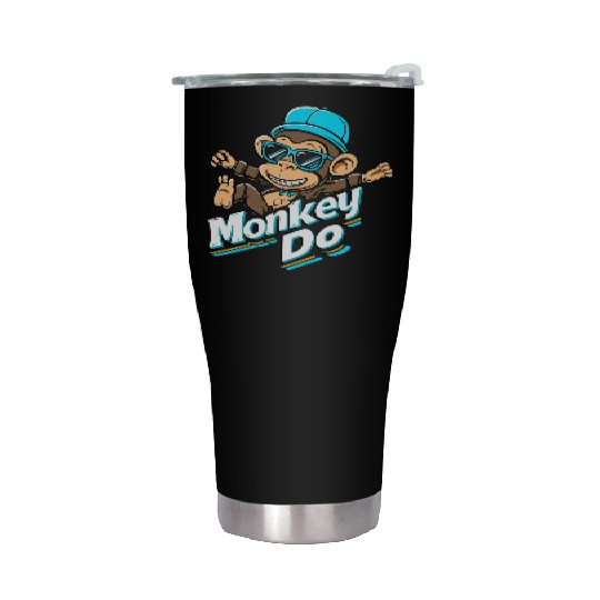 Cool Monkey Do – Fun Cartoon Streetwear Design Stainless Steel Tumblers