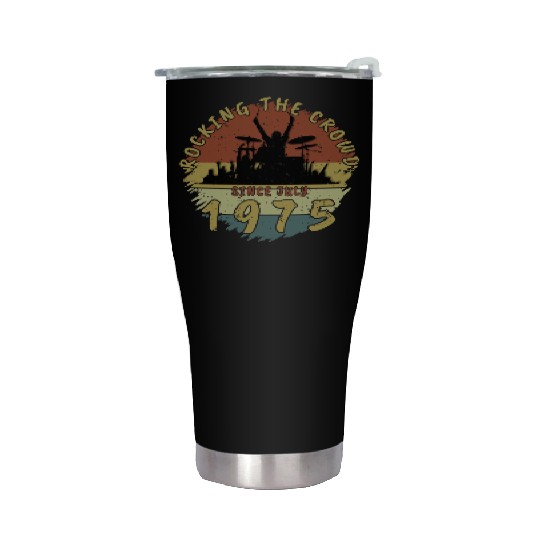 50th Birthday Rocking the crowd DRM 07/1975 Stainless Steel Tumblers