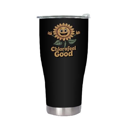 Chlorofeel Good Funny Plant Biology Teacher Stainless Steel Tumblers
