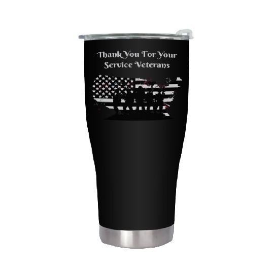 Thank You For Your Service Veterans day US Army Stainless Steel Tumblers