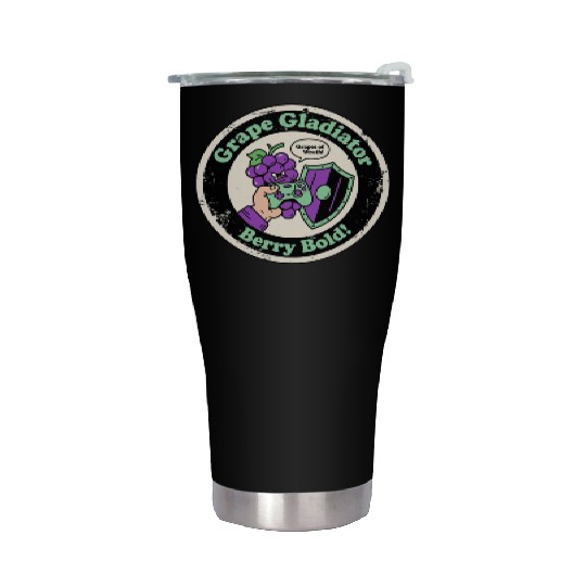 Grape Gladiator Berry Bold Gamer Stainless Steel Tumblers