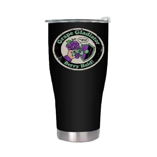 Grape Gladiator Berry Bold Gamer Stainless Steel Tumblers