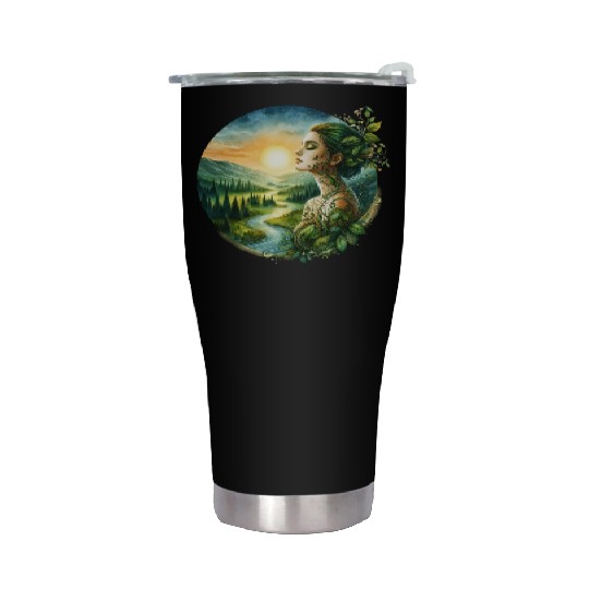 Nature Empress Graphic Stainless Steel Tumblers