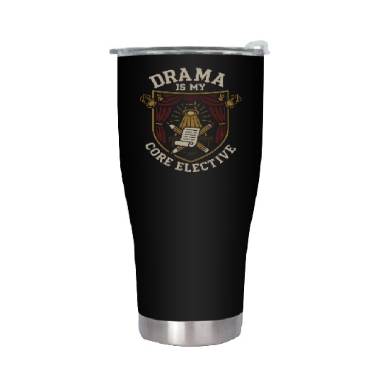 Theater Kid Drama Club Musical Theater Nerd Stage Stainless Steel Tumblers