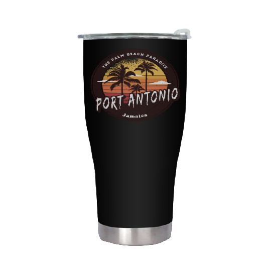 Port Antonio Jamaica - Caribbean Island Paradise Stainless Steel Tumblers