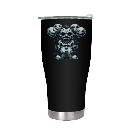 Balloon Horror Clown – Creepy Carnival Nightmare Stainless Steel Tumblers