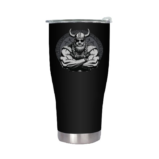 Viking Warrior Man Odin Thor Norman Walhalla Stainless Steel Tumblers