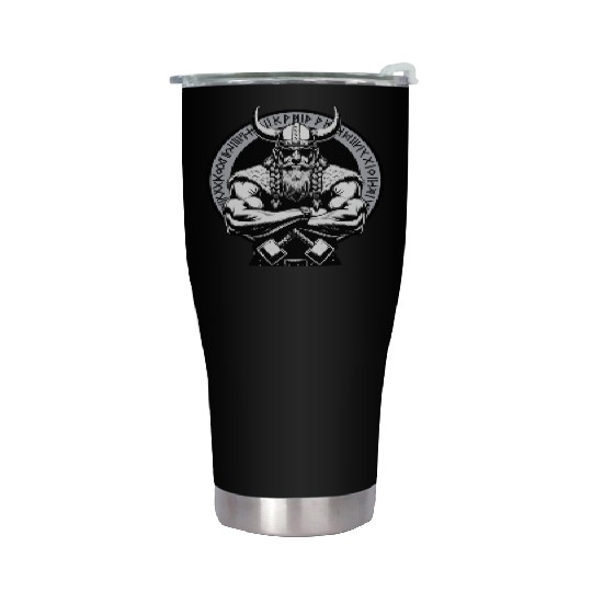 Viking Warrior Man Odin Thor Norman Walhalla Stainless Steel Tumblers
