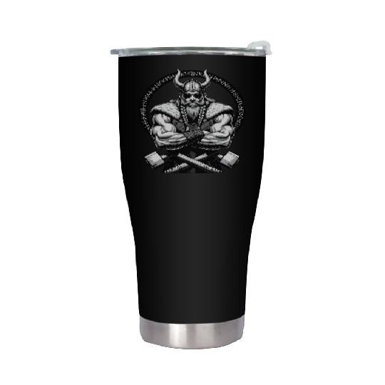 Viking Warrior Man Odin Thor Norman Walhalla Stainless Steel Tumblers